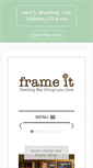 Mobile Screenshot of frameitcolorado.com